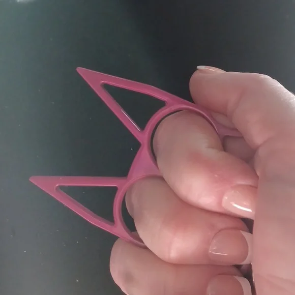 Safety kittypup keychain MAGENTA - Picture 2 of 4